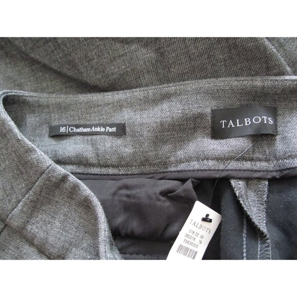 New Women Talbots Chatham Ankle Length Slim Fit Pants Sz 16 (NC5) Retail $109 - Picture 2 of 14